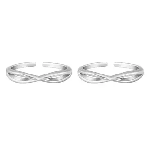 GIVA 925 Silver Twist Toe Rings| Toe Rings for Women and Girls | With Certificate of Authenticity and 925 Stamp | 6 Months Warranty