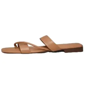 Women's Solid Open Toe Flats (4)