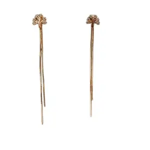 Earring for Regular Use And Fashionable Elegant With Beautiful Latkan Design Earrings for Women & Girls (gold)
