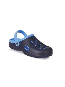 AADI Men's Blue Comfortable & Light Weight Anti Skid EVA Clogs/Mules/Sandals with Adjustable Back Strap