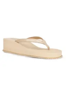Bata Women's Platform Heel Sandal - Beige (6 UK) (5718139)