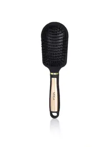 VEGA Unisex Beige & Black Bamboo Wooden Cushioned Brush