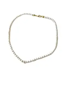 GtcGems Pearl Necklace Set For Women & Girls 10mm Pearl Necklace South Sea Fresh Water पर्ल ज्वेलरी सेट वुमन ओरिजिनल पर्ल माला 50 Beads Mala Original Certified