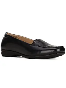 Bata Women's Slip-on Loafer - Black (4 UK) (5516808)