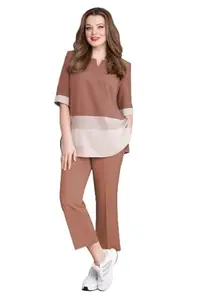 TEJASVI FASHION Trending Stylish Brown Co Ord Top Bootom Set Outfit Perfect For Summer For Women And Girls_9