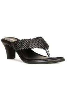 Bata Women's Block Heel Sandal - Black (5 UK) (6716070)