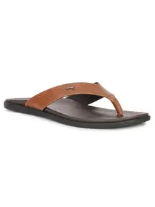 ONE8 by Virat Kohli Ethnic & Smart-Casuals Men's Slip-on Comfort Sandals | Lightweight, Anti-Skid Sole & Comfortable Footbed | AO13-7107 | TAN