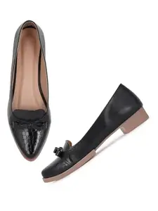 Walkfree Women Casual Bellies, Ideal for Women (CC-6359-Black-37)