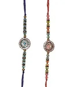 Handmade Traditional Rakhi Set for Brother, Customised Design set of 4