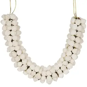 APOEM Hair Gajra in Artificial Mogra Flower for Women (White) Pack of 1