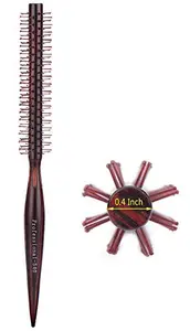 PERFEHAIR Small Mini Round Hair Brush Nylon Bristles, Short Hair Blow Drying Styling Roll Hairbrush