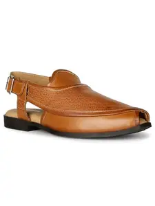 Bata PESHAWARI Mens Casual Shoe Style Sandal In TAN