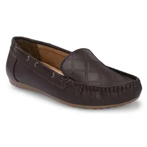 Karaddi Women's Loafer | Lightweight Shoes for Women, Designed for All Seasons Loafers for Women Brown