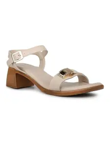 Inc.5 Womens Beige Casual Open toe Block Heel Sandals