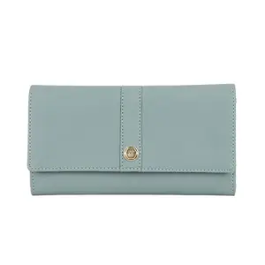 Baggit Women Grey Wallet Large Size | Ladies Stylish Purse Bag | Credit Card Money Holder
