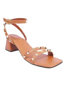 TRYME Classy Block Heels Perfect for Every Occasion, Elegant & Fashionable Heels Party Sandals For Womens & Girls