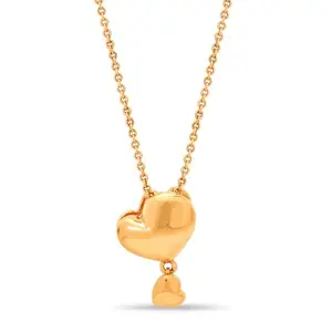 Mia by Tanishq Bubbling Heart 14 KT Pure Gold Pendant for her