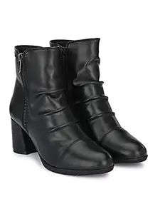 Delize Women's Black Derby Boots 57015