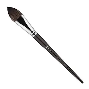 Escoda Ultimo Tendo Synthetic Squirrel Hair Brush - Series 1523 - Flat Filbert/Oval Wash/Cat's Tongue - Short Handle - Size: 1/2"