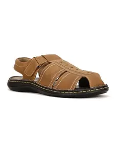 Bata Men's Slip-on Fisherman Sandal - BROWN (9 UK) (8614753)