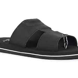 DR STTEP Men's Black Lightweight Slipper_06_Pack of 4