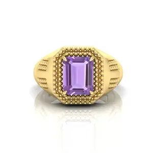 5.25 Ratti Katela (Amethyst) Original Stone Adjustable Ring For Men And Women With Lab Certified A5