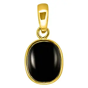 Accurate Traders Black Onyx Stone Ashtdhatu Pendant 8 ratti original and certified Kaala Hakik gemstone Asht Dhatu Locket
