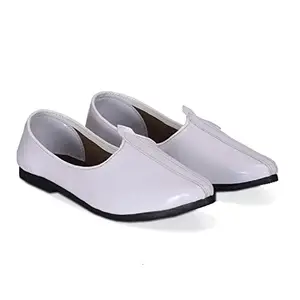 Salasar Sagun Art & Crafts Mens Jalsa Casual Shoes (GVJ-34) (White, 6)
