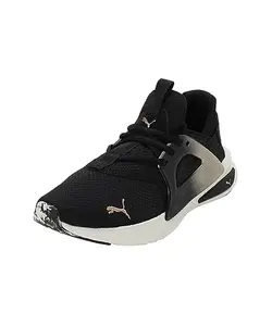 Puma Womens Softride ENZ Evo Molt Met Wn Black-Gold-Warm White Running Shoe - 3 UK (37873301)