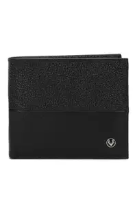 Allen Solly Men Polyurethane Black Textured Wallet