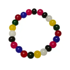 Mix Agate Bracelet – 8MM Mixed Hakik Beads | Lab Certified Natural Healing Stone | Unisex Spiritual Energy Bracelet