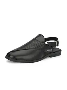 Eego Italy Men Stylish Sandals - 7072_BLACK_10