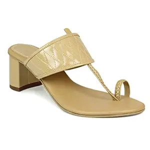 Inc.5 Inc5 Womens Shoes Cone Heel Sandals 101100P.DARK BEIGE