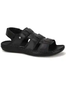 Hush Puppies mens Cali Strapy Black Fisherman Sandal - 10 UK (8646018)