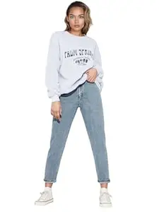 KOTTY Women’s High Waist Denim Jeans | Straight, Relaxed & Wide Leg Fit | Light Blue, Dark Blue & Black | Casual Regular Length Fashion Wear