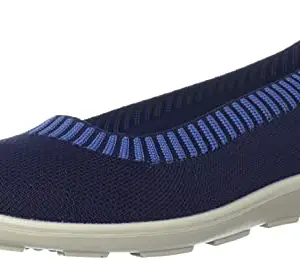Bata Women's KNIT BELLY Ballerina (5599215_NAVY_7 UK)
