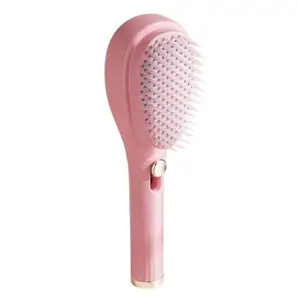 Self-Cleaning Anti-Static Massage Comb, Self Cleaning Hair Brush, Massage Comb For Hair, Retractable Rotary Lift Self-Cleaning Comb, Women's Hair Styling Tool