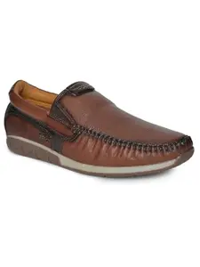 Buckaroo GOSA Genuine Leather Tan Casual Shoes for Mens: Size UK 11