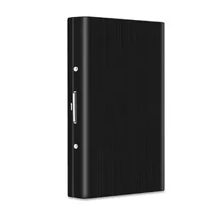 Stealodeal Black RFID Protection Metal ATM/Credit/Debit 8 Slots for Men & Women Card Holder