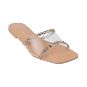 Catwalk Women Stylised SLIP-ON Platforms | For Women & Girls (TAN,8 UK)