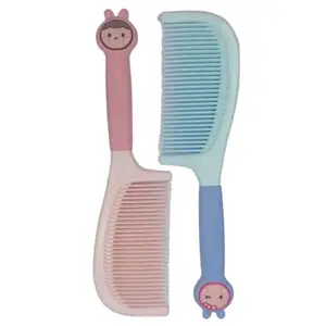 Beautiflame Hair Comb For Men and Women Pink, Blue Styling Comb (Pack of 2)