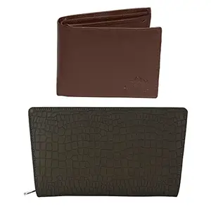 Leather Junction Green Women's Wallet Brown Men's Wallet Faux Leather (200040133716)