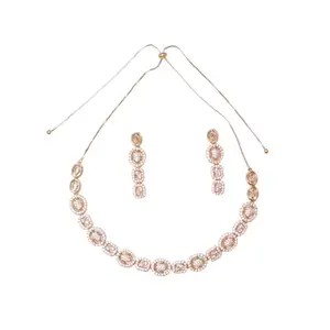 Jumka Designer Jewellery AD Stone Necklace for Wedding