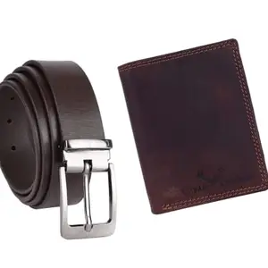 URBAN LEATHER Gift Hamper for Men | Genuine Leather RFID Wallet and Genuine Leather Belt Men's Combo Gift Set Combo Leather Gift for Men | Gift for Husband