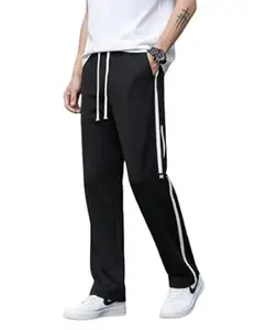 Mack Jonney Men’s Striped Track Pants | Side Stripe Design | Regular Fit | Casual & Athleisure Wear |Pack of 1-MMJ-110