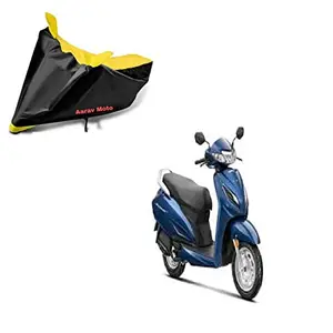 Aarav Moto 4X4 Matty-Waterproof -dust-Proof- Bike/scooty Cover for Hero Electric Optima BS6, 3G, 4G, 5G, 6G, Jupiter, Upto 125, cc scooty Upto 200cc Bike, Blue