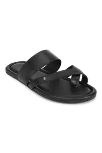 Louis Philippe_Mens_Sandal_(LPFFSMGFF00453_Black_40)