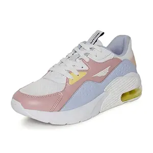 Red Tape Women White and Pink Walking Shoes