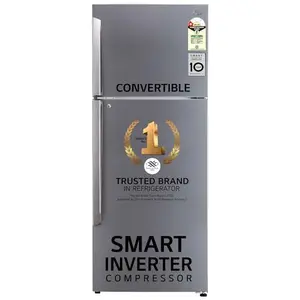 LG 446 L 1 Star Frost-Free Smart Inverter Double Door Refrigerator (GL-T502APZR, Shiny Steel, Convertible & Door Cooling+) price in India.