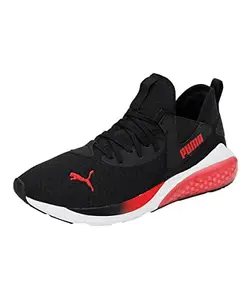 Puma Mens Cell Vive Elevate Black-High Risk Red Running Shoe - 10 UK (37695104)